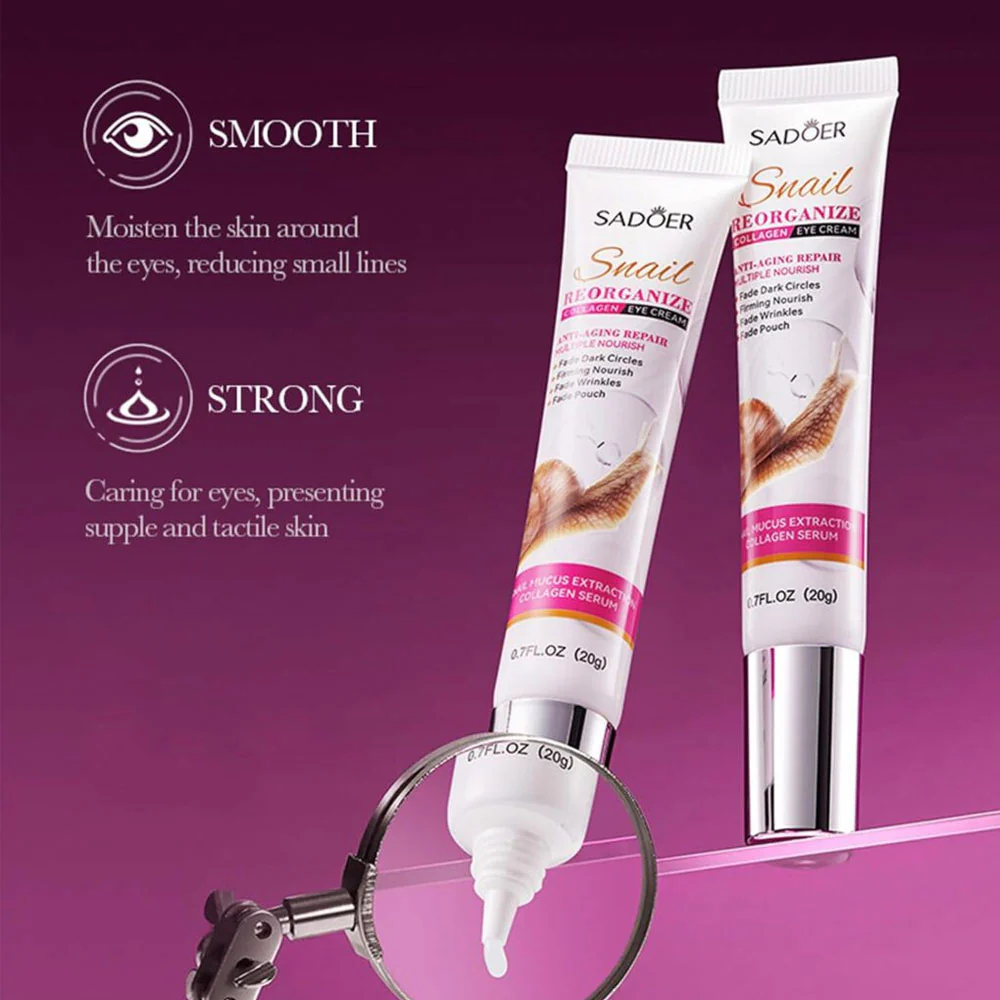 Sadoer Snail Reorganize Collagen Eye Cream 20g - Image 3