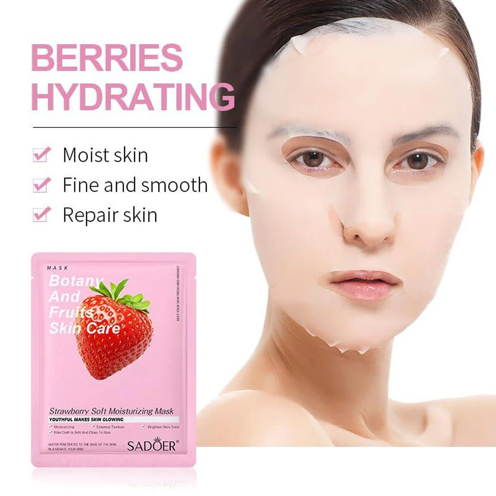 Sadoer Strawberry Soft Moisturizing Facial Mask 25g - Image 3