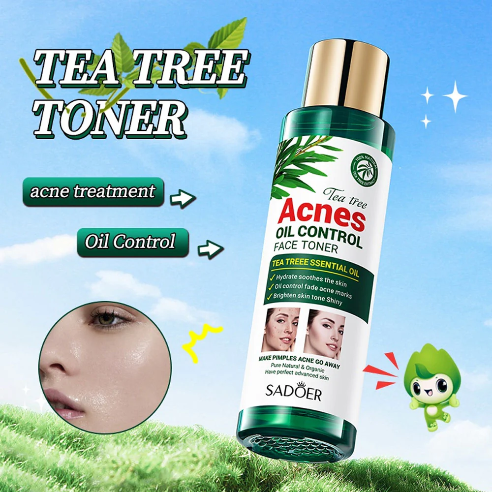 Sadoer Tea Tree Acne Oil Control Face Toner 120ml - Image 2