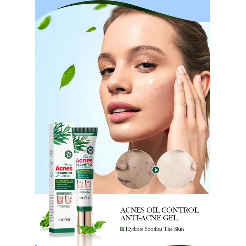 Sadoer Tea Tree Acne Oil Control Gel 20g - Image 2