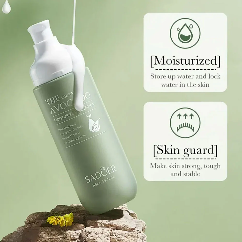 Sadoer The Organic Avocado Moisturize Face Lotion 100ml - Image 4