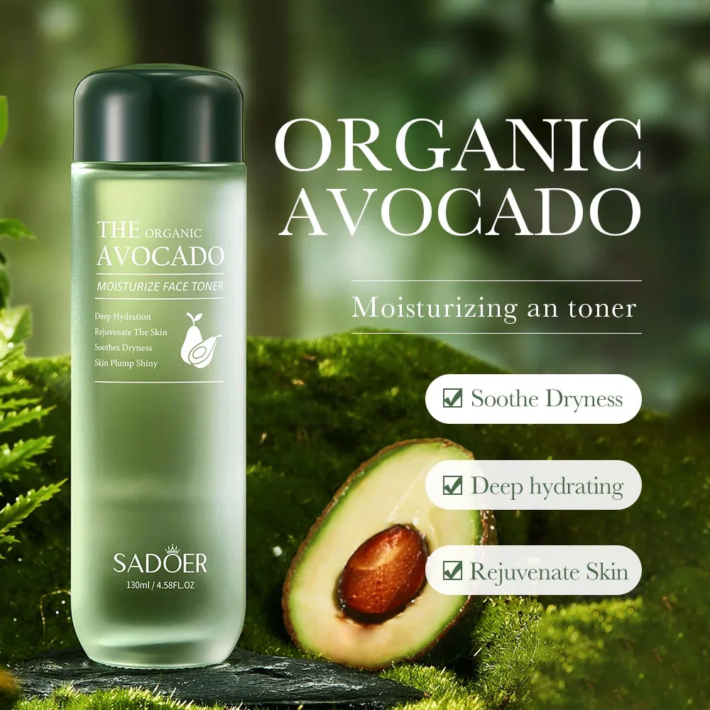 Sadoer The Organic Avocado Moisturize Face Toner 130ml - Image 4