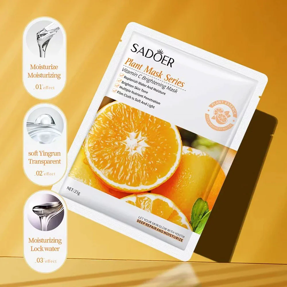 Sadoer Vitamin C Brightening Facial Mask 25ml - Image 3