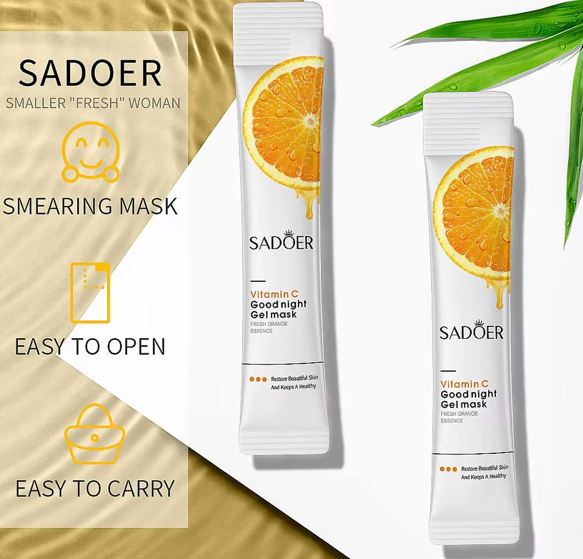Sadoer Vitamin C Good Night Gel Mask 4ml x 20pcs - Image 2