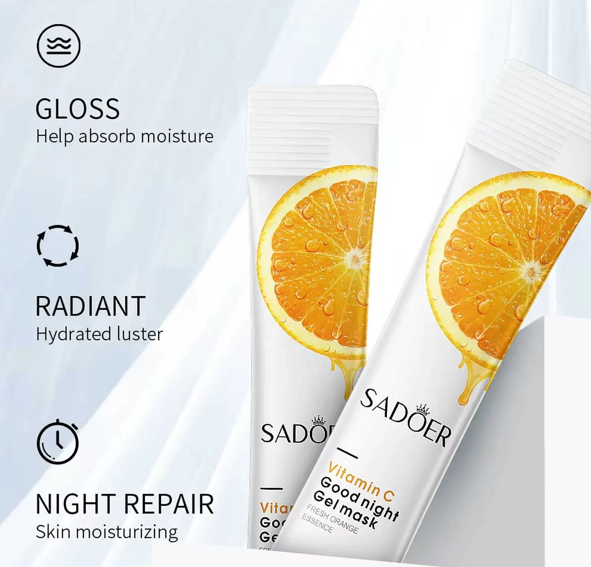 Sadoer Vitamin C Good Night Gel Mask 4ml x 20pcs - Image 4
