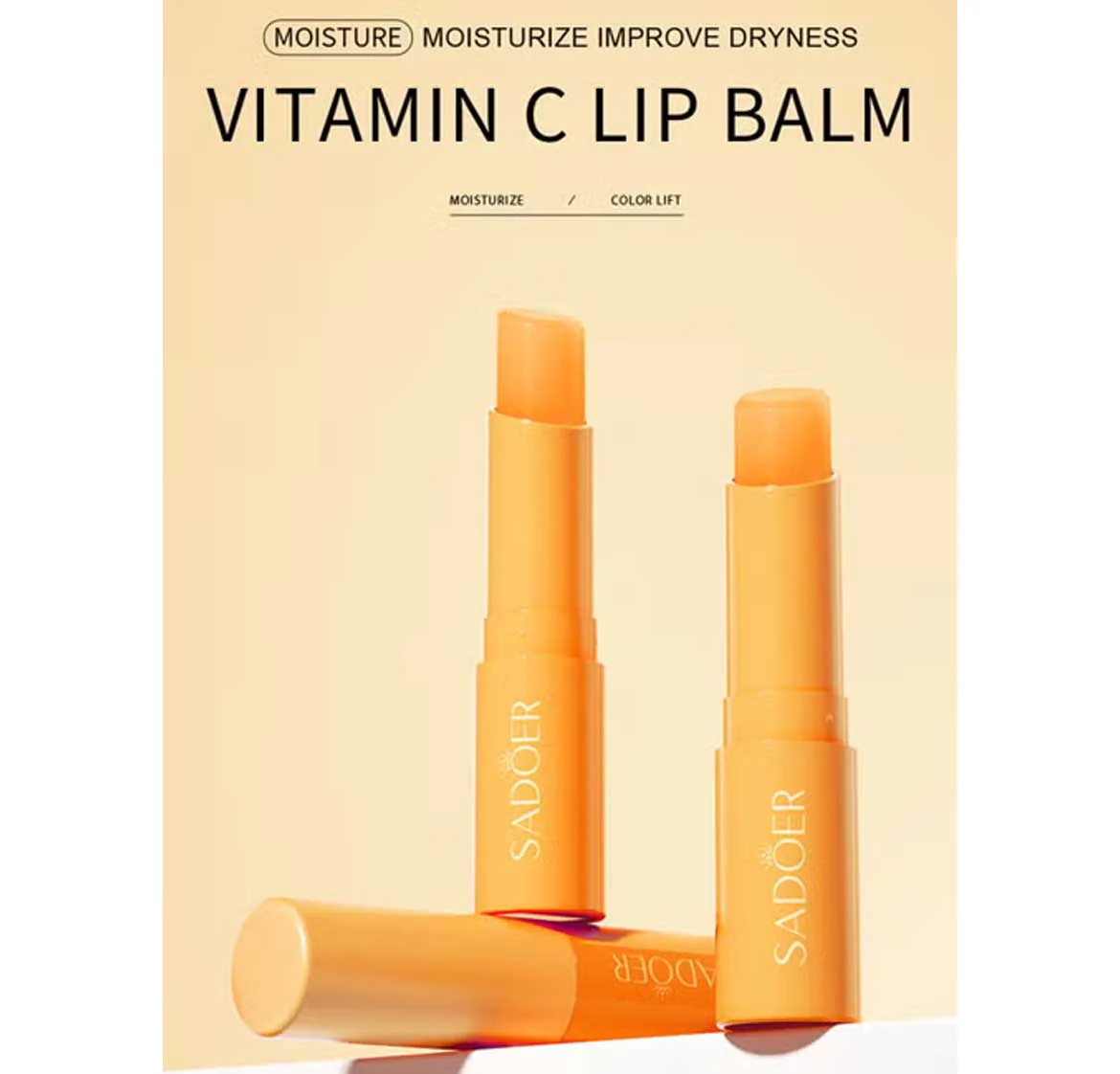 Sadoer Vitamin C Moisturizing Lip Balm 2.7g - Image 3