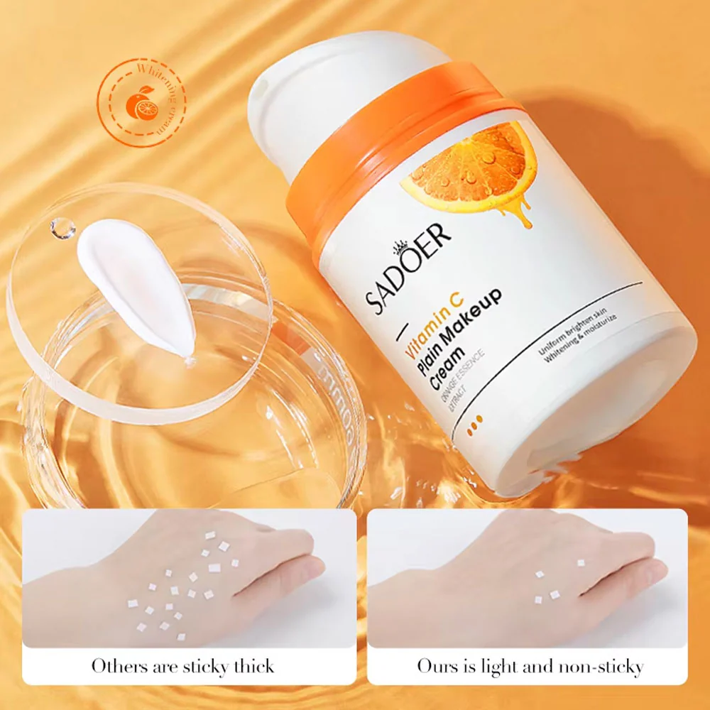 Sadoer Vitamin C Plain Makeup Cream 50g - Image 2