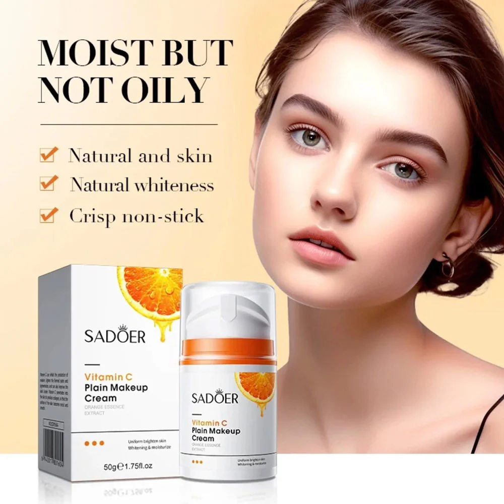 Sadoer Vitamin C Plain Makeup Cream 50g - Image 3