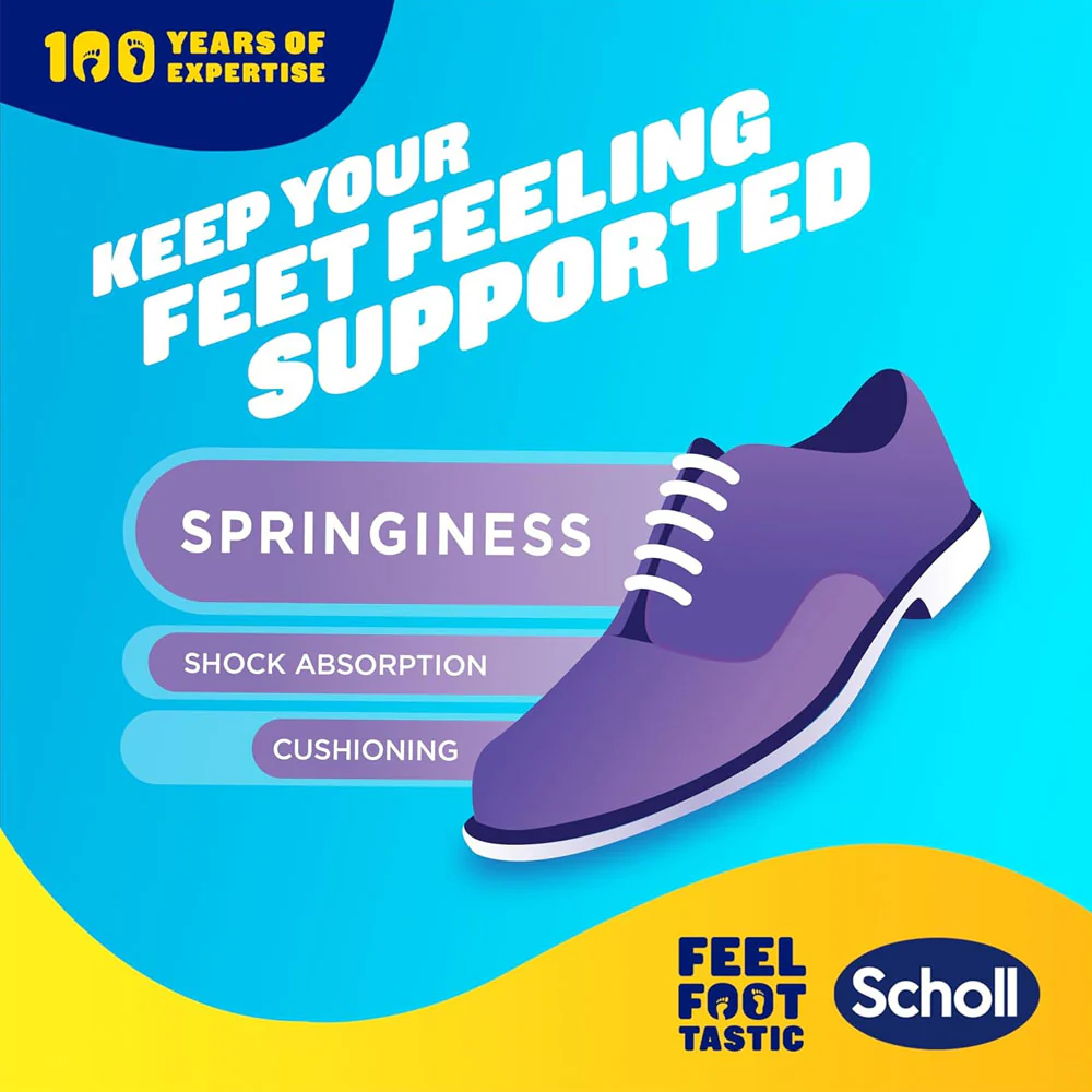 Scholl 1 Pair Gel Activ Formal Supported Feel Springiness Gelwave Technology Size S 4.5-8.5 - Image 3
