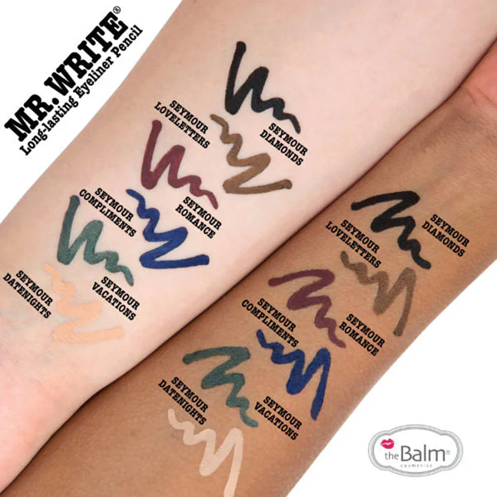 theBalm Mr Write Seymour Compliments Blue Eyeliner Pencil - Image 3