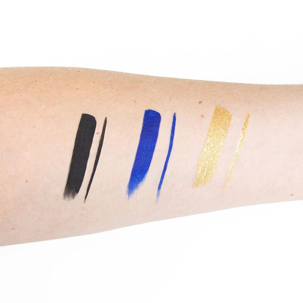 theBalm Schwing Liquid Eyeliner Trio Black Sapphire Blue 14K Gold - Image 2