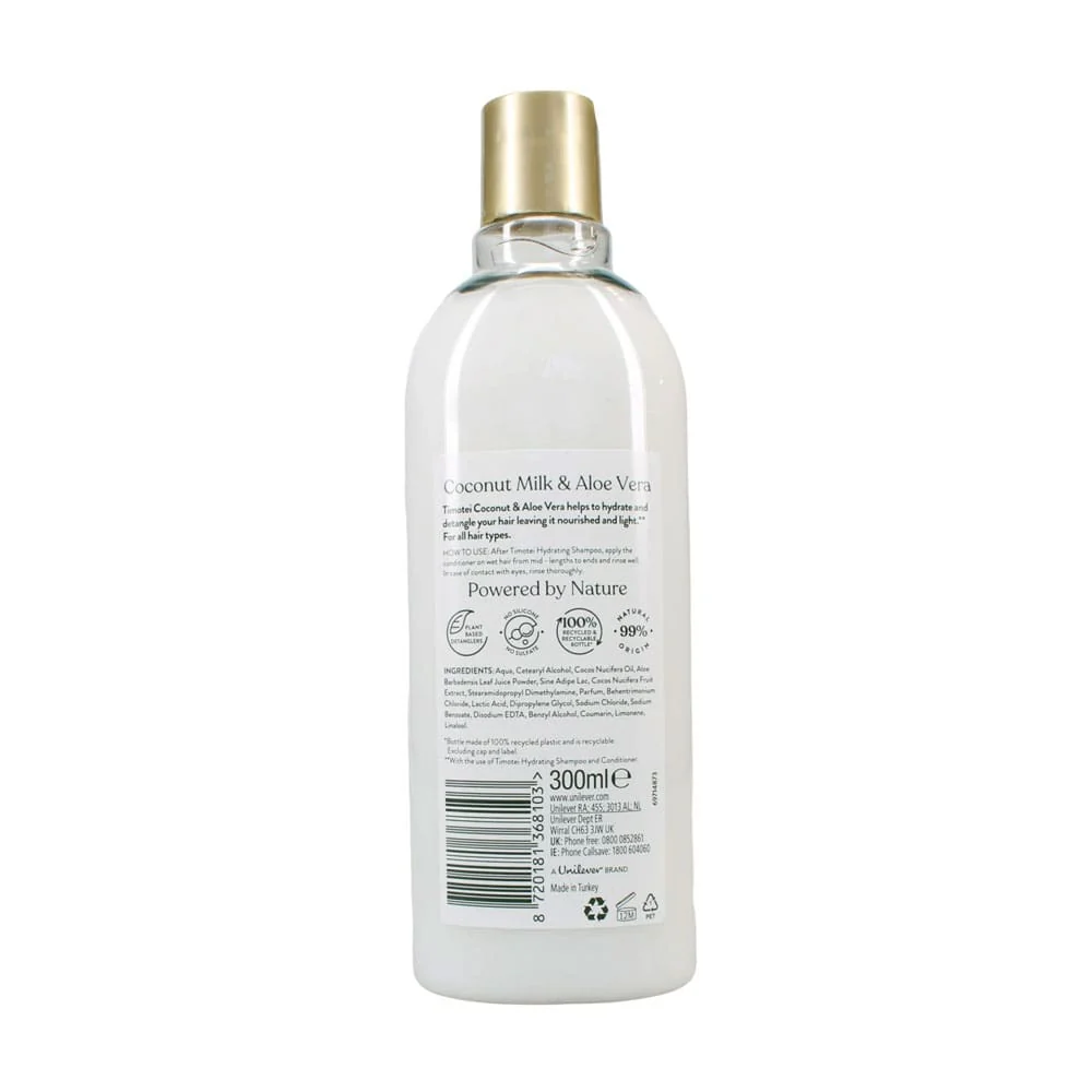Timotei Conditioner Hydrating Coconut Milk & Aloe Vera 300ml - Image 3