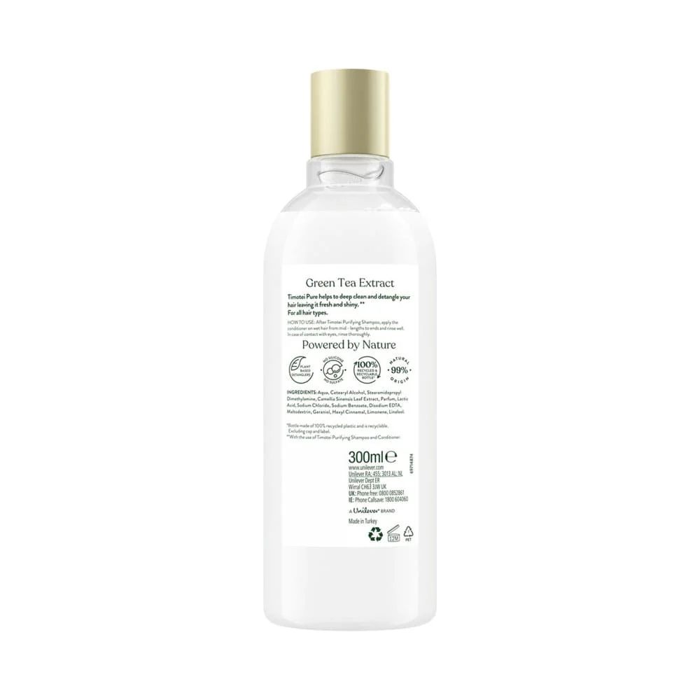 Timotei Conditioner Purifying Green Tea Extract 300ml - Image 3