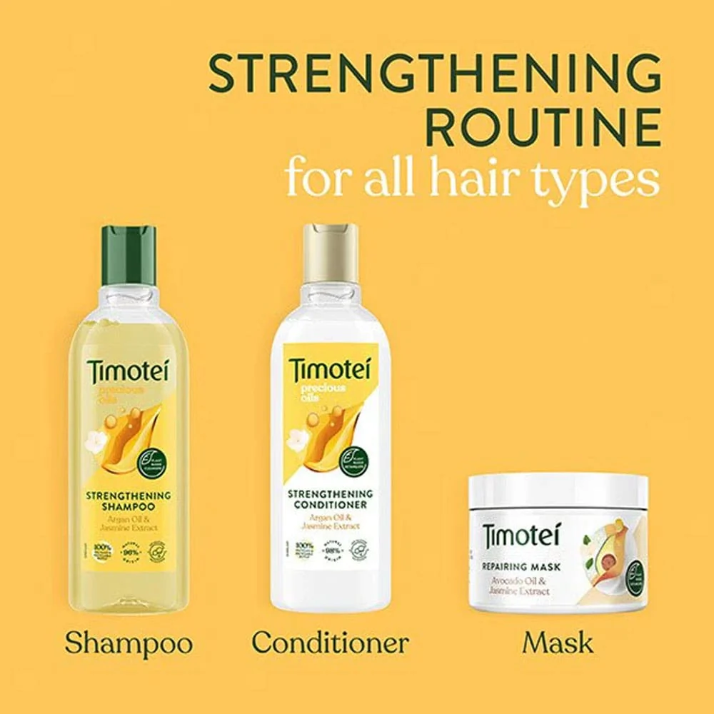 Timotei Conditioner Strengthening Argan Oil & Jasmine Extract 300ml - Image 4