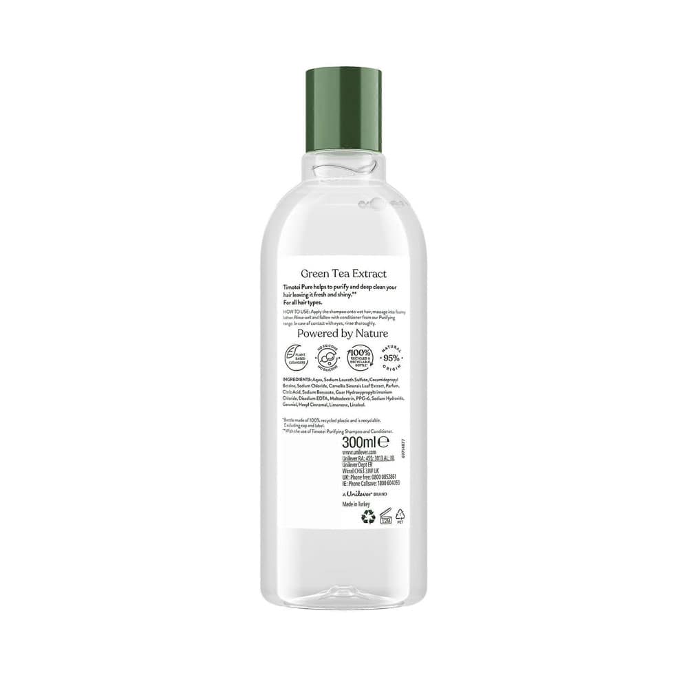 Timotei Shampoo Purifying Green Tea Extract 300ml - Image 2