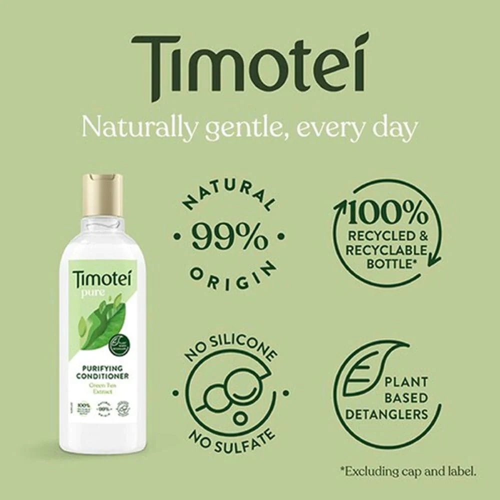 Timotei Shampoo Purifying Green Tea Extract 300ml - Image 4
