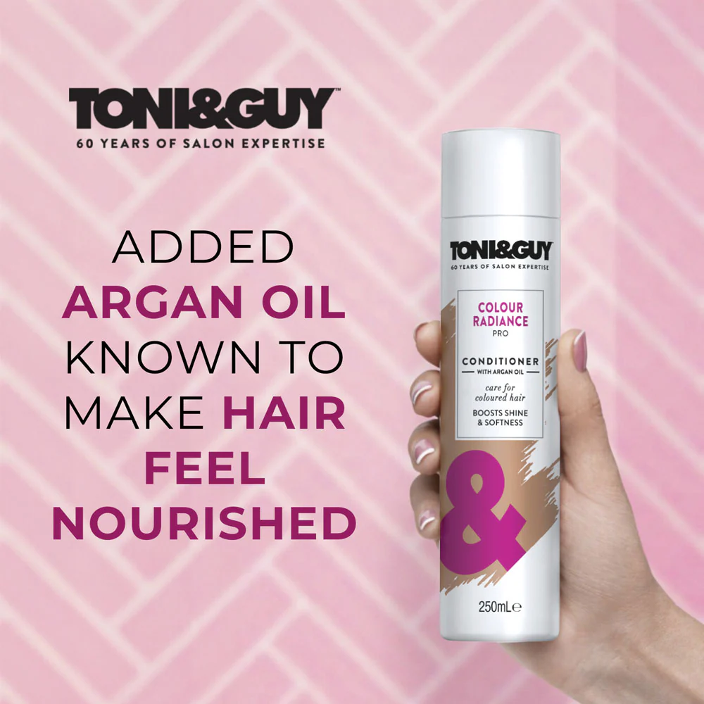 Toni & Guy Conditioner Colour Radiance Pro Care For Coloured Hair 250ml - Image 3