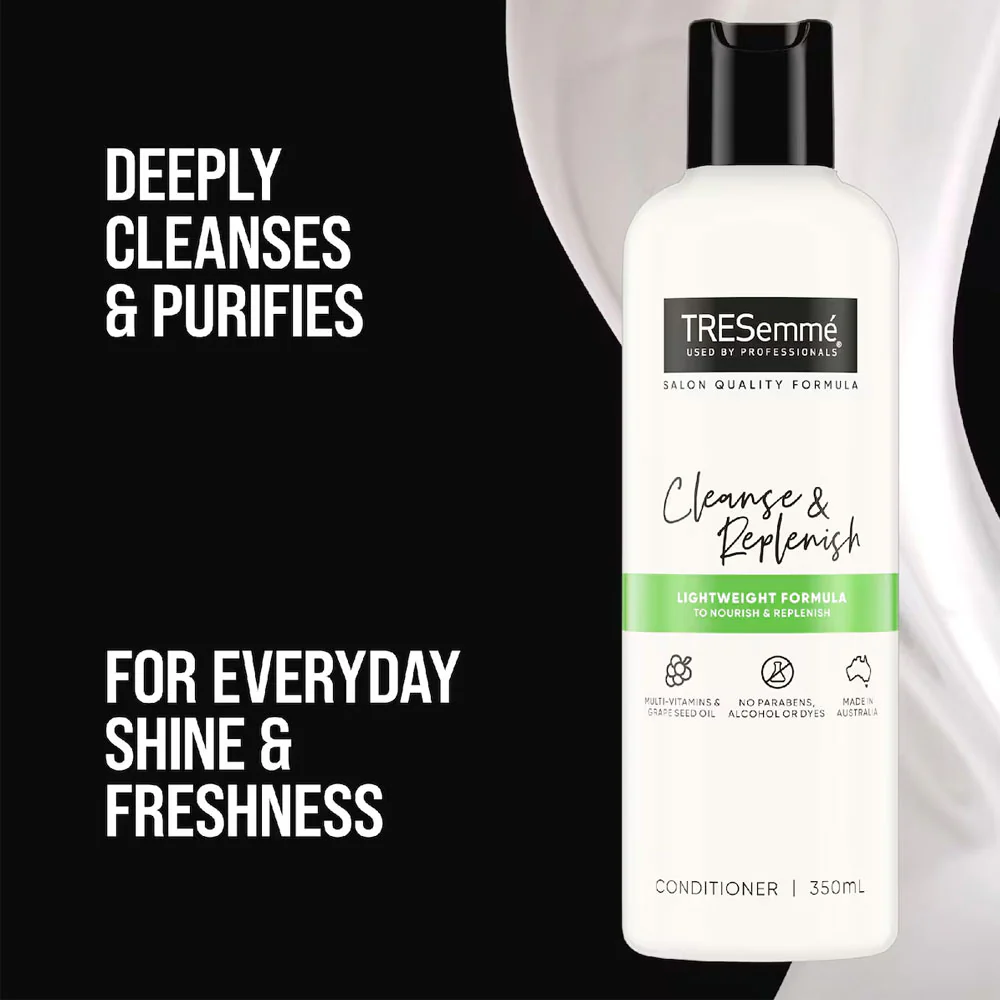 Tresemme Conditioner Cleanse & Replenish Multi Vitamins & Grape Seed Oil 350ml - Image 3