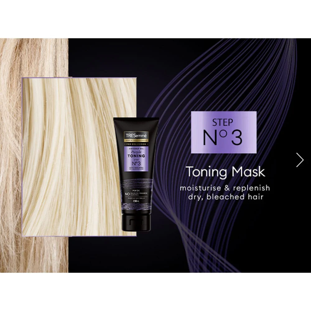 Tresemme Mask Coconut Oil Purple Toning Step No 3 200ml - Image 2