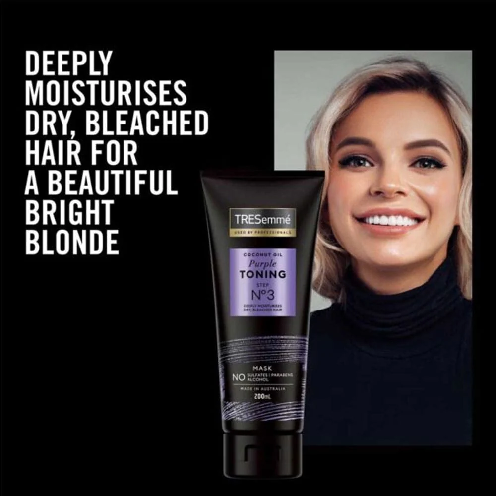 Tresemme Mask Coconut Oil Purple Toning Step No 3 200ml - Image 3
