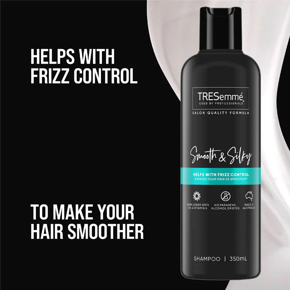 Tresemme Shampoo Smooth & Silky Sunflower Seed Oil & Vitamin A 350ml - Image 4