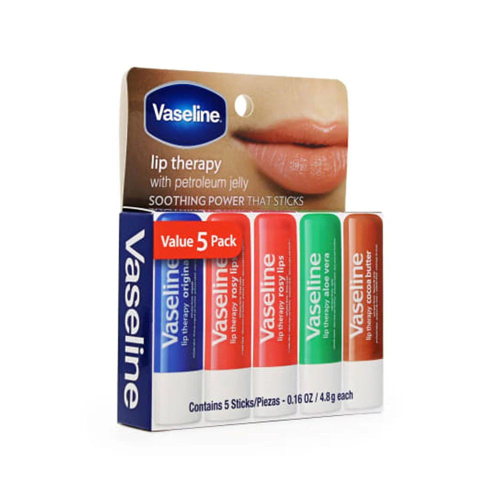 Vaseline Lip Therapy Assorted 5pk 4.8g - Image 3
