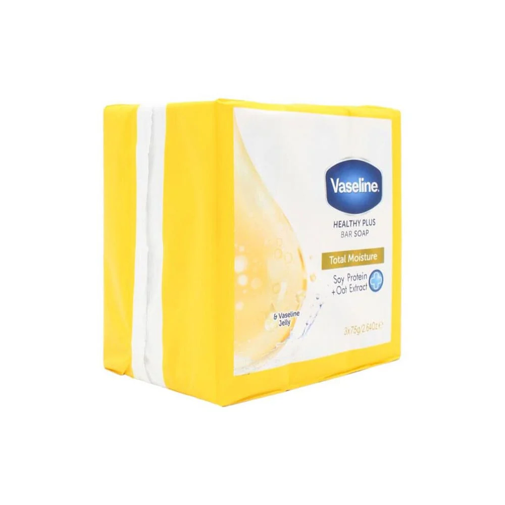 Vaseline Soap Bar Total Moisture 75g 3pk - Image 2