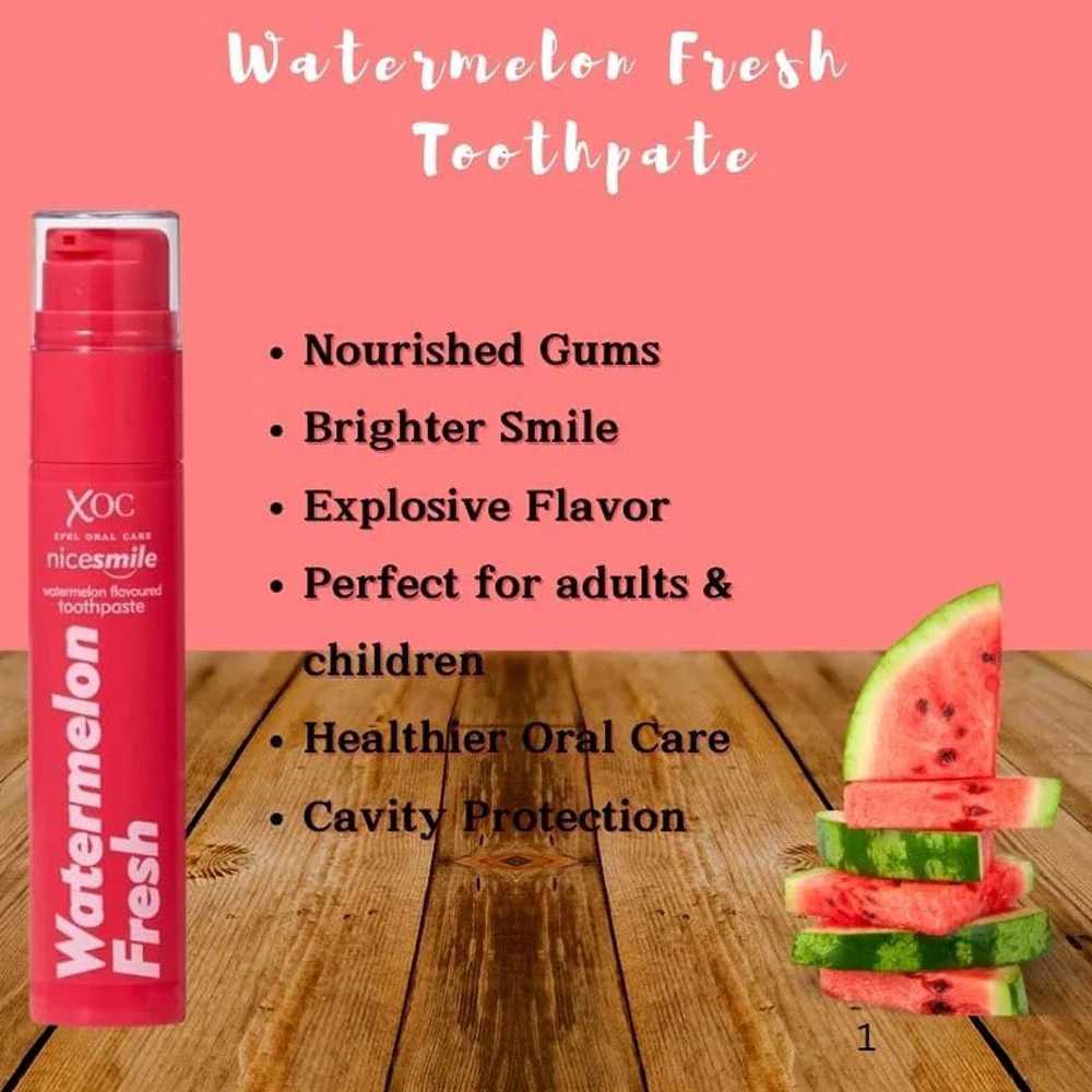 XOC Nice Smile Watermelon Flavoured Toothpaste Watermelon Fresh 60g - Image 3